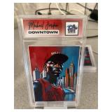 Michael Jordan Downtown with Hat Slabbed Card