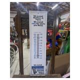 Vintage Walker Mufflers NOS Metal Thermometer Sign
