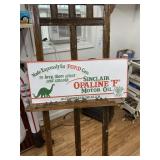 Sinclair FORD Cars Embossed Metal Sign-White