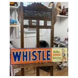 Whistle Orange Soda Embossed Metal Sign-Horiztontl