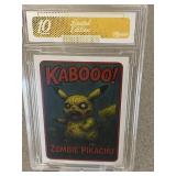 Pokemon ZOMBIE PIKACHU Card Graded 10