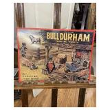 Bull Durham Tobacco Embossed Metal NOS Sign-RED
