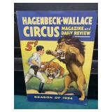1934 Hagenbeck-Wallace 5 Cent Circus Program