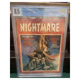 1972 NIGHTMARE Comic Mag Graded 8.5