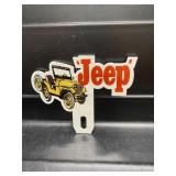 JEEP Porcelain Plate Topper GAS OIL