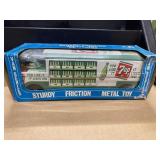 RARE! Taiyo Japan Tin Friction 7Up Bus MIB