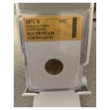 1971 S Roosevelt Dime Proof Cameo Slab Coin-5794
