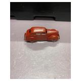 Vintage Tootsietoy Red Sedan Rubber Wheels