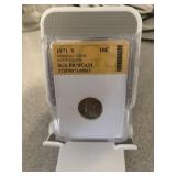 1971 S Roosevelt Dime Proof Cameo Slab Coin-5813