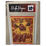 HULK Hogan Wrestling HULK RULES Slabbed Card