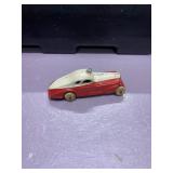 Rare Barclay Red & White Police Car Rubber Wheels