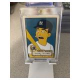 Mickey Mantle as a SIMPSON 1952 Topps Style in MAG