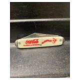 Coca-Cola 5 Cent Bottles White Pocket  Knife