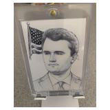 Charlie Kirk Sketch Card in MAG