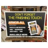 Vintage Original Armor All Metal Sign GAS & OIL