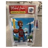 Michael Jordan SIMPSONS DOWNTOWN Slabbed Card