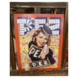 Vintage PEZ Candy Metal Sign 16" x 12 1/2"