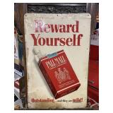 RARE Original Pall Mall Cigarette Pack Metal Sign