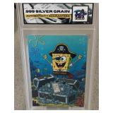 Spongebob Squarepants 1 GR Silver Bar Slab Card
