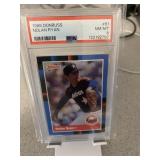 1988 Donruss Nolan Ryan Card Graded PSA 8