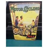 BSA Motorcycling Metal Sign-GAS OIL AUTO