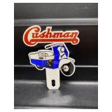 Cushman Scooters Porcelain Plate Topper! GAS OIL