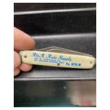 Vintage A&A Auto Supply Pocket Knife GAS OIL