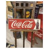 Vintage Original Coca-Cola Metal Arrow Sign