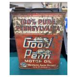 Vintage Good Penn Motor Oil 8 QT Can GAS OIL
