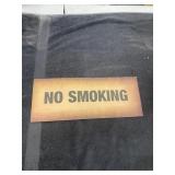 NO SMOKING NOS Card Stock Sign