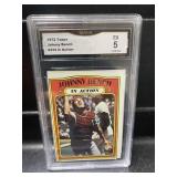 1972 Topps Johnny Bench IA Graded GMA 5