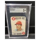 1968 Topps Game Card Pete Rose Graded SGC 5