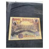 Moore & Burgess Minstrels Sign