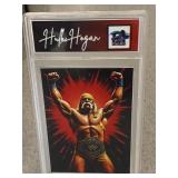 Hulk Hogan RED BURST Slabbed Wrestling Card