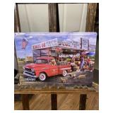 Chevrolet Chevy Trucks Roadside Stand Metal Sign