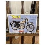 BSA Motorcycle Embossed Metal Sign GAS OIL AUTO