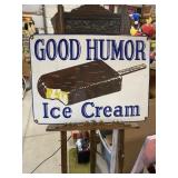 Porcelain Good Humor Ice Cream Sign Dated 1957