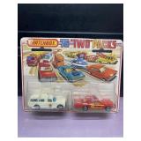 Matchbox 75 Two Pack Ambulance Fire Cars MOC MIP