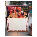 Coca-Cola Marquee Board Sign with Cheerleaders
