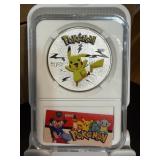POKEMON Pickahu Silver Coin Slab