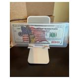 Kobe Bryant Silver Foil $100 Bill