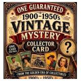 Mystery 1900-1950 Collector Card Sealed Unsearched