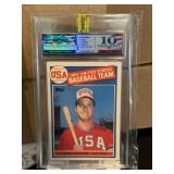 1985 Topps Mark Mcgwire Rookie Card Graded Gem 10