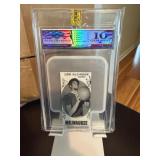 Lew Alcindor Mini Print Plate Card Graded 10