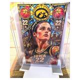 Caitlin Clark IOWA Stained Glass 24 K Gold Leaf