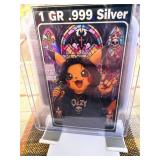 POKEMON Pikachu OZZY Osbourne 1 GR Silver Bar Card