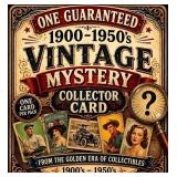Mystery 1900-1950 Collector Card Sealed Unsearched