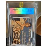 Mickey Mantle Pepsi Cola Card Graded Gem 10