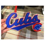 Chicago Cubs Baseball Script Sign
