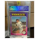 1975 Topps Thurman Munson Graded Gem Mint 10